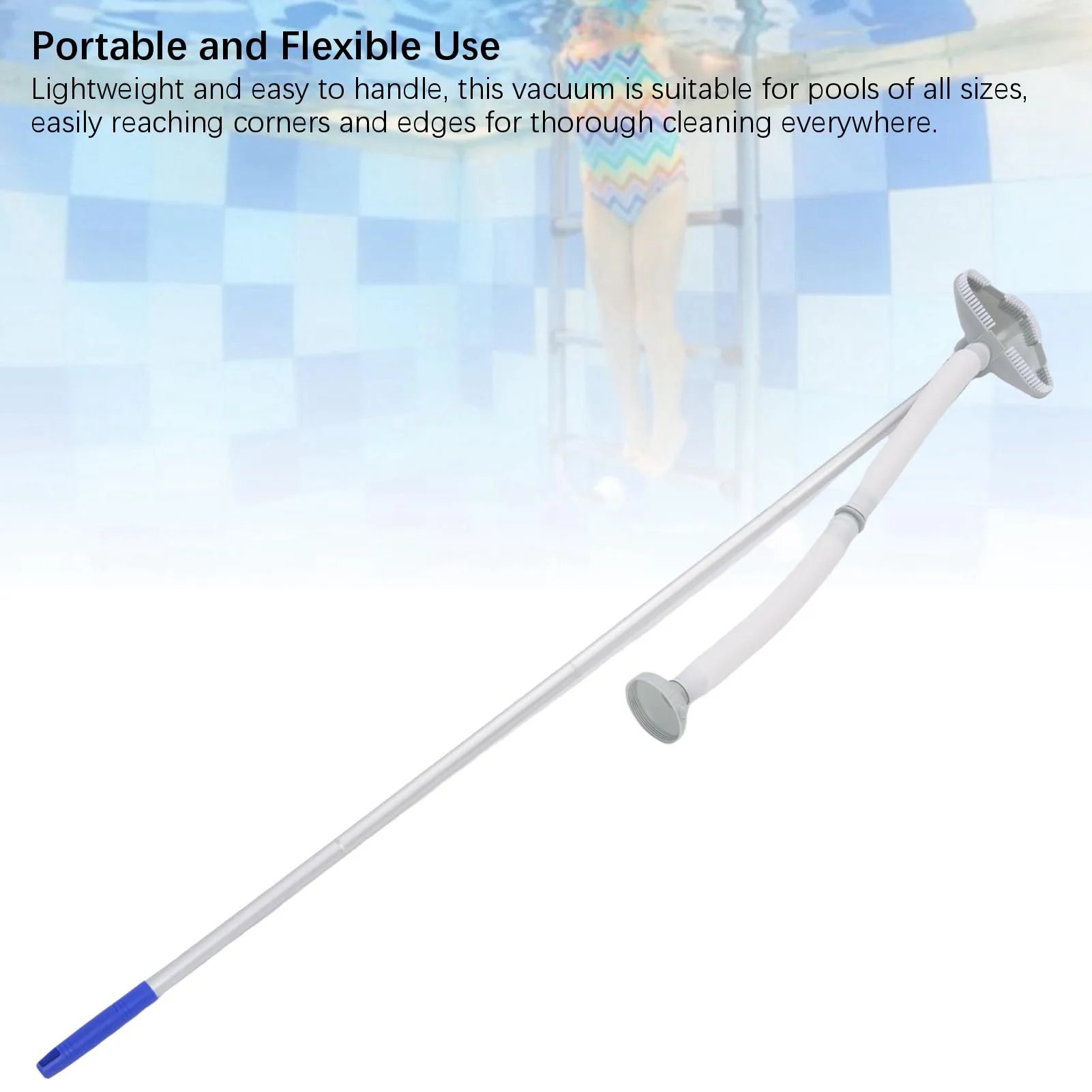 

Swimming Pool Cleaner Pool Vacuum Flexible High Efficiency Dust Debris Cleaning Portable for Hot Tubs and Spa Equipment