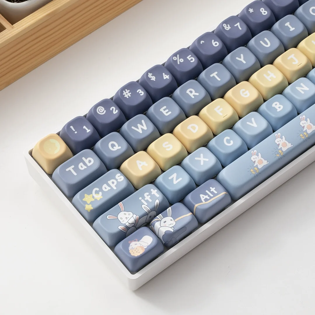 SOA Height Moon Rabbit Keycap PBT Material Cute Fit 108 104 100 99 87 75 68 Keys