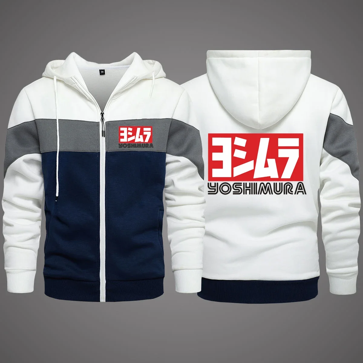 

2024 New Autumn Selling New Yoshimura Brand Print Mens Zipper Hoodie Pure Cotton Put Together Mens Fashion Popular Hoodie Tops