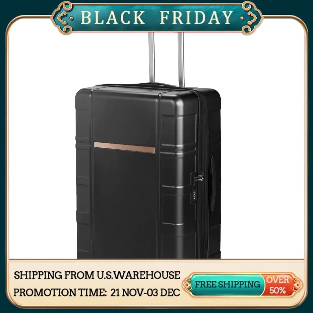 

Luggage 28" Suitcase PC+ABS with TSA Lock Expandable Spinner Carry on Hardshell Lightweight