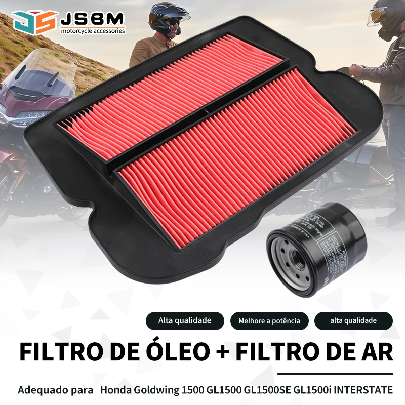 Acessórios para motocicletas JSBM Filtros de ar Filtros de óleo para Honda GL1500 GoldWing GL1500SE GL1500I GL1500A GoldWing BLACK WIDOW 1988 1989 1990 1991 1992 1993 1994 91995 1996 1997 1998 1999 2000
