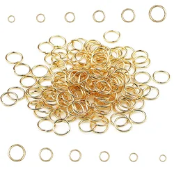 14K Gold Color Plated Brass Jump Rings Split Rings Jewelry Finding Earrings Accessories Loose Beads DIY Making Bracelet Necklace