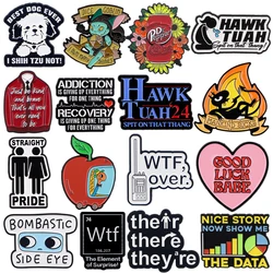 Drink Enamel Pin Funny Quotes Brooch Pines Lapel Pins Badges on Backpack Clothing Accessories Cartoon Jewelry Friends Gift
