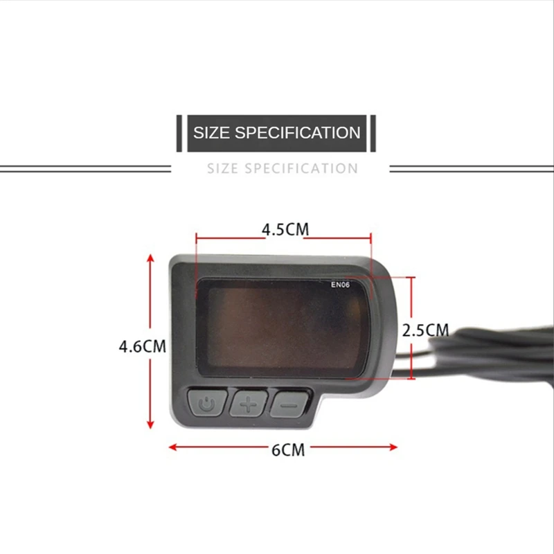 24V 36V 48V Elektro fahrrad en06 Display sm/wasserdicht 5-poliger Stecker LCD-Bildschirm für E-Bike-Teile