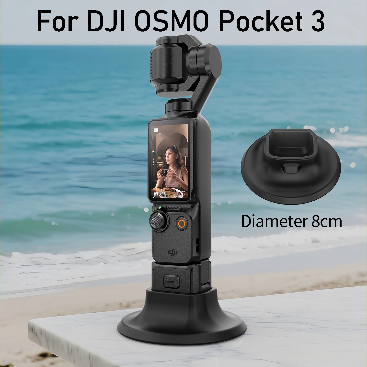 

Silicone Base For DJI Osmo Pocket 3 Camera Dock Desktop Anti-skid Fixed Extension Base Stand Quick Release Accessories