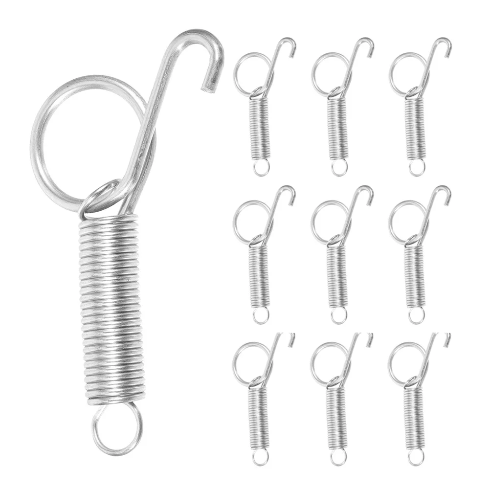 

24Pcs Spring Cage Door Latch Hook - Heavy Duty Metal Fastener for Rabbit Pigeon Parrot Dog Cat Bird Cages Escape Resistant