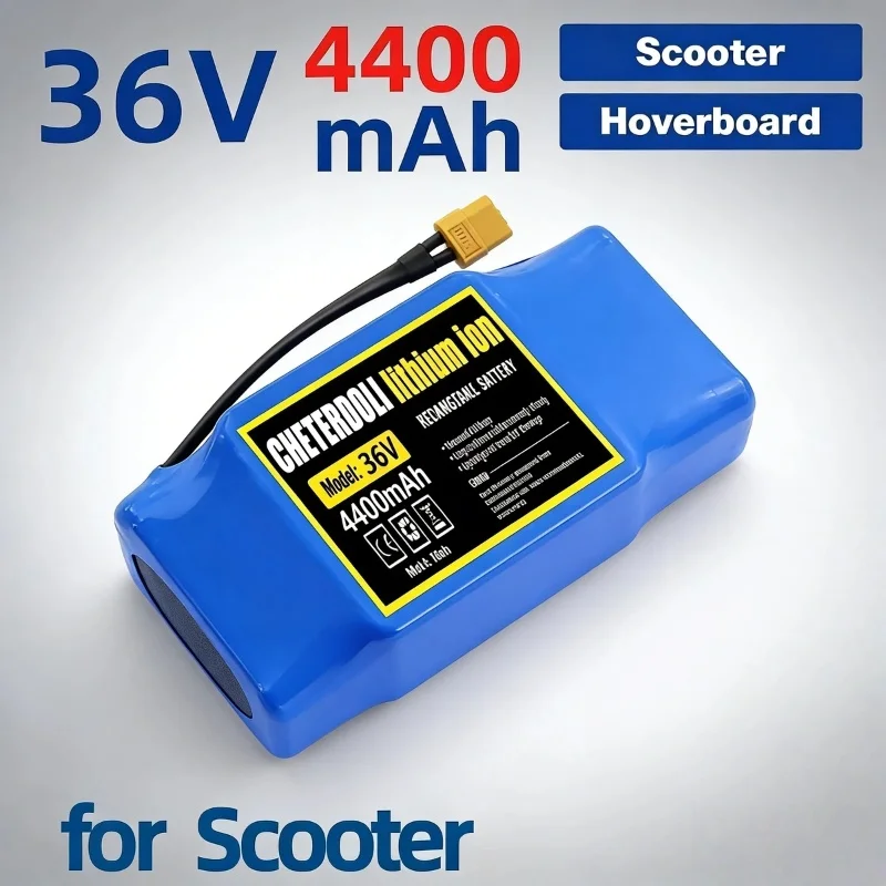 

Long Runtime 36V 4400mAh Lithium-ion Battery High Capacity Rechargeable Reliable Spare Accessory for Electric Scooter Power