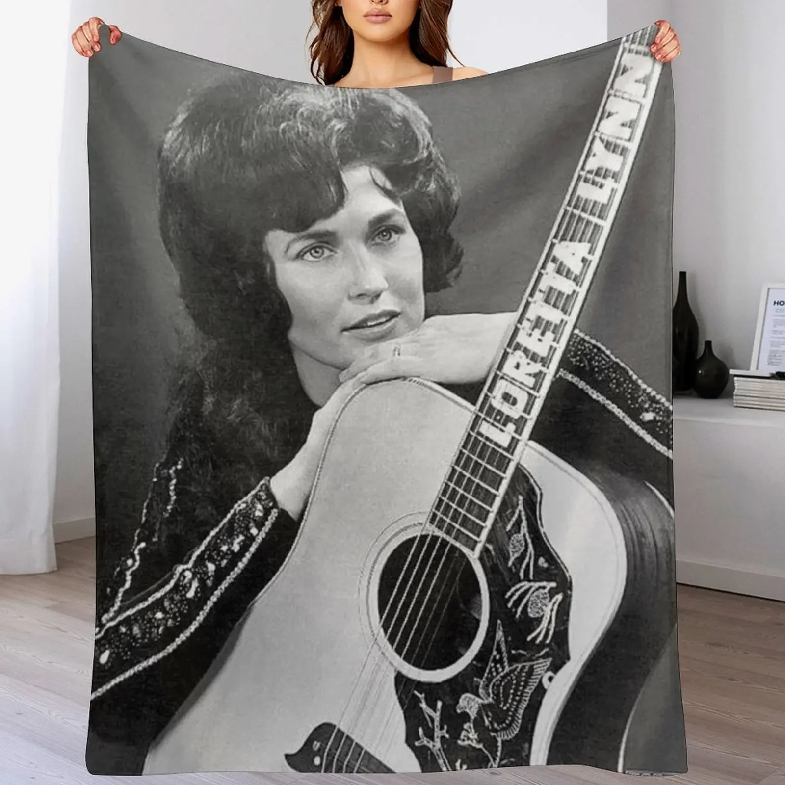 

Loretta Guitar Throw Blanket Retros Baby Beautifuls cosplay anime Blankets