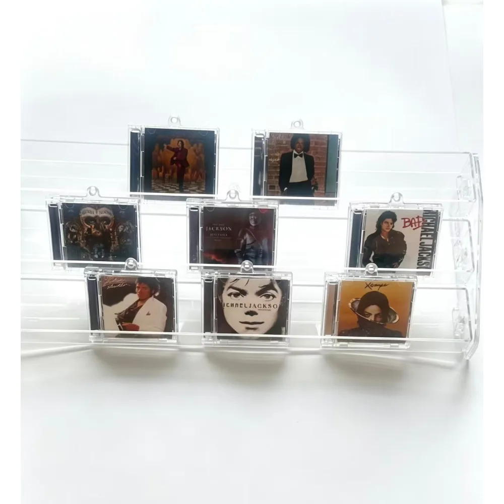 

Michael Jackson Mini CD Keychain 6PCS MJ Fans English Replica Playable Classic Music Memorabilia Gift Free Shipping