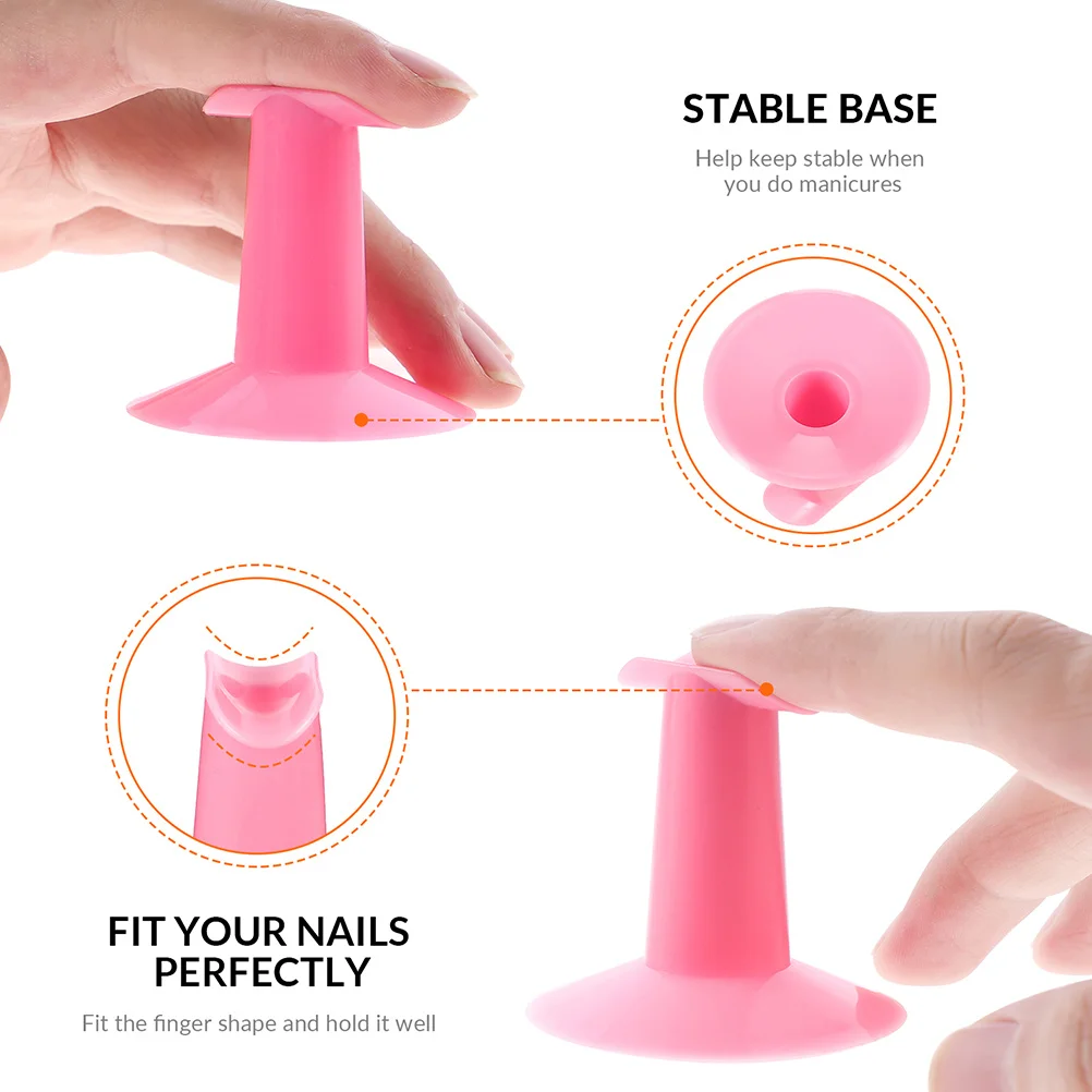 

10pcs Finger Stands For Nails Premium Plastic Nail Art Finger Rests Ergonomic Portable Manicure Supplies Nail Art Tools
