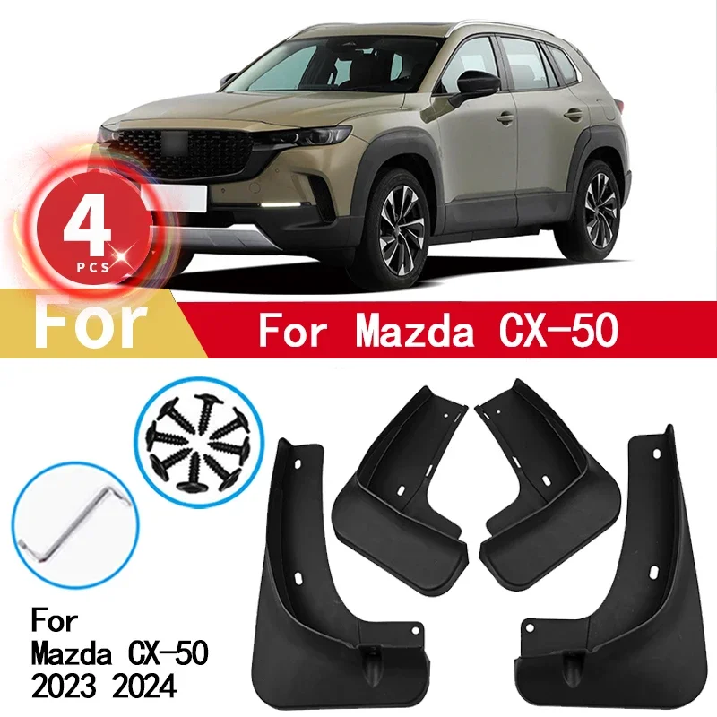 

For Mazda CX-50 CX50 CX 50 Mud Flaps 2023 2024 Mudguards Splash Guards MudFlaps Front Rear Wheels Fender Car Accessories