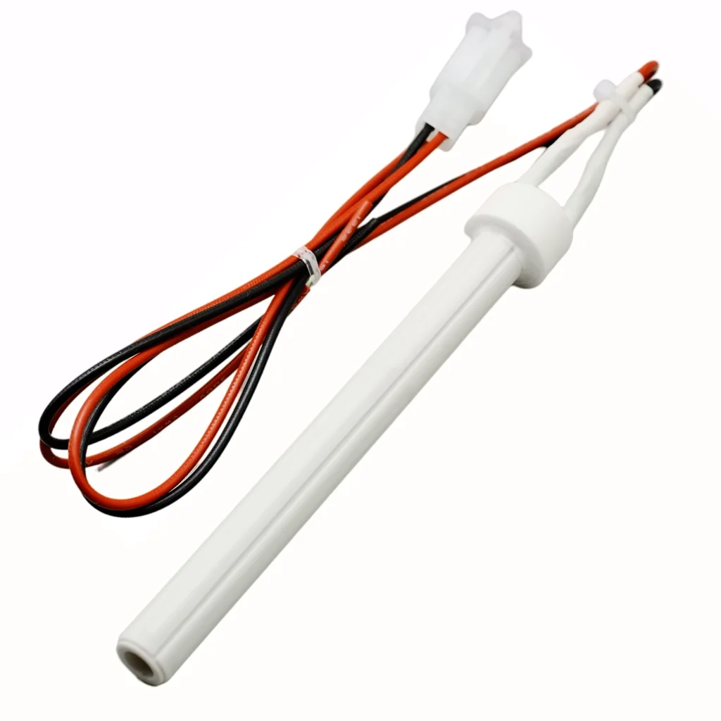 120V300W 350W Ceramic Igniter, Heating Furnace Fireplace, Dry Burning Resistant Pipe OD11.5L130mm