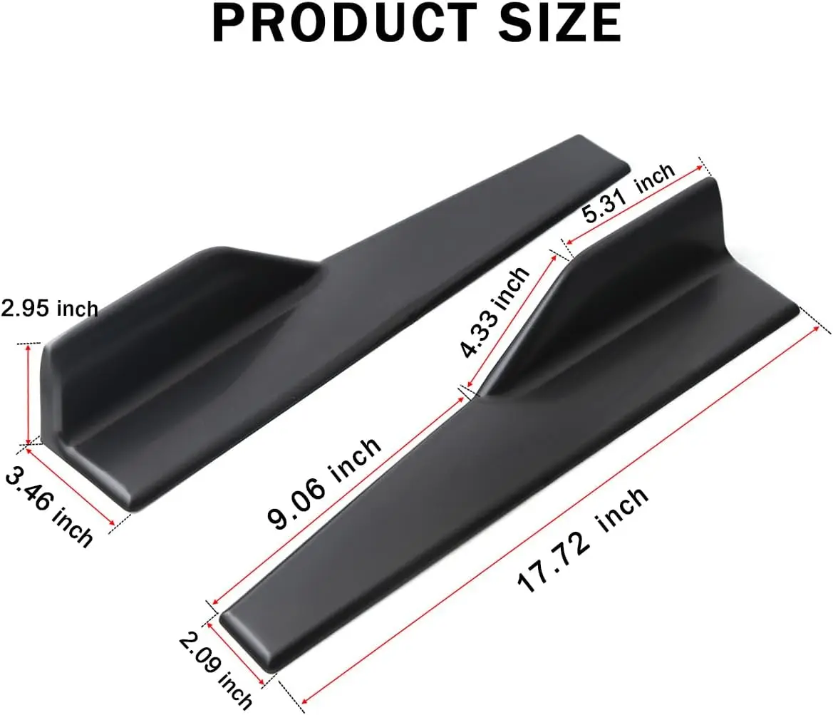 48cm Rear Bumper Splitter Apron Spoiler Side Skirt Extension Lip For Leapmotor B10 C10 2024-2026 Car Styling Accessories