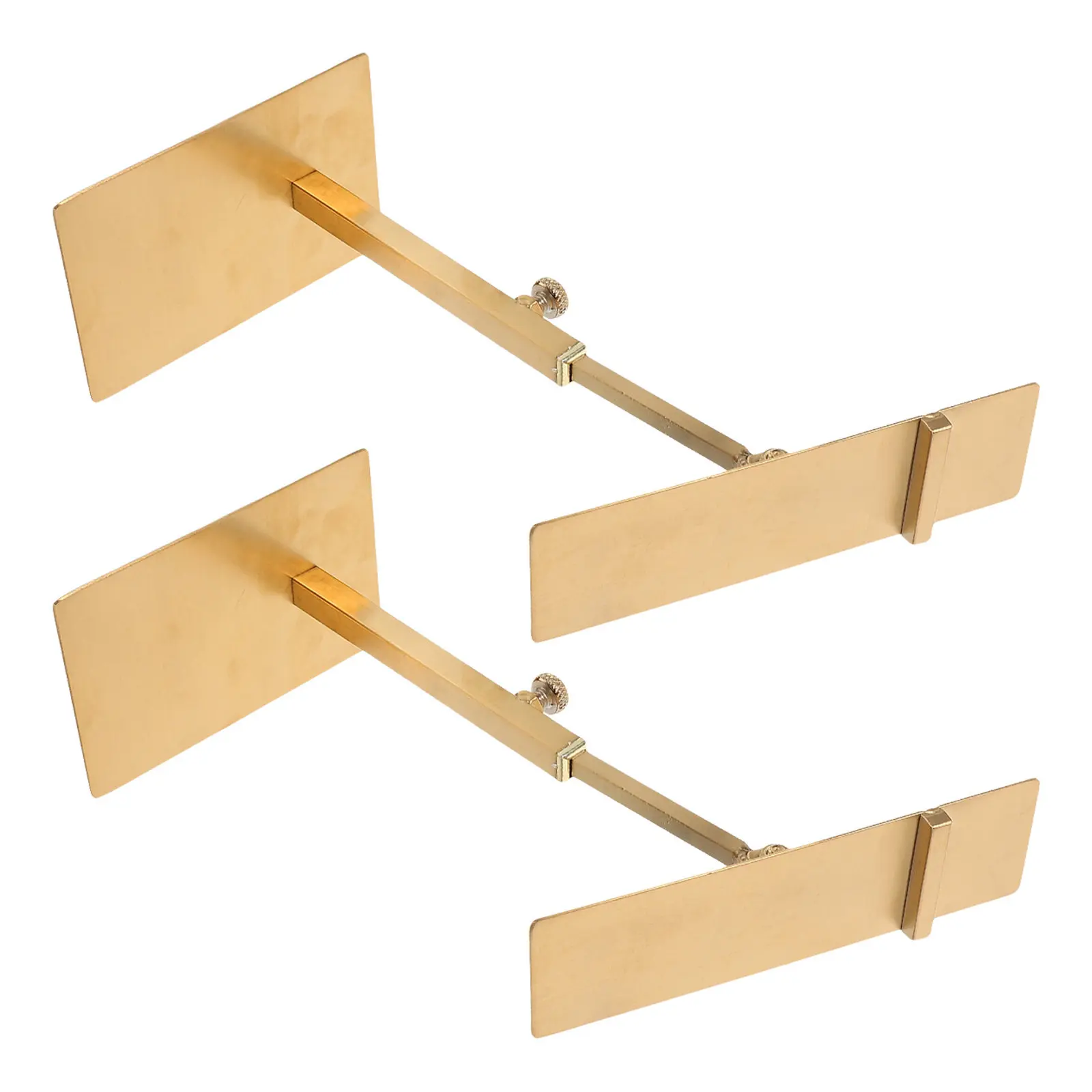 2Pcs Metal Shoe Display Riser Adjustable Stainless Steel Shoe Holder Stand High Heel Store Display Boutique Rack