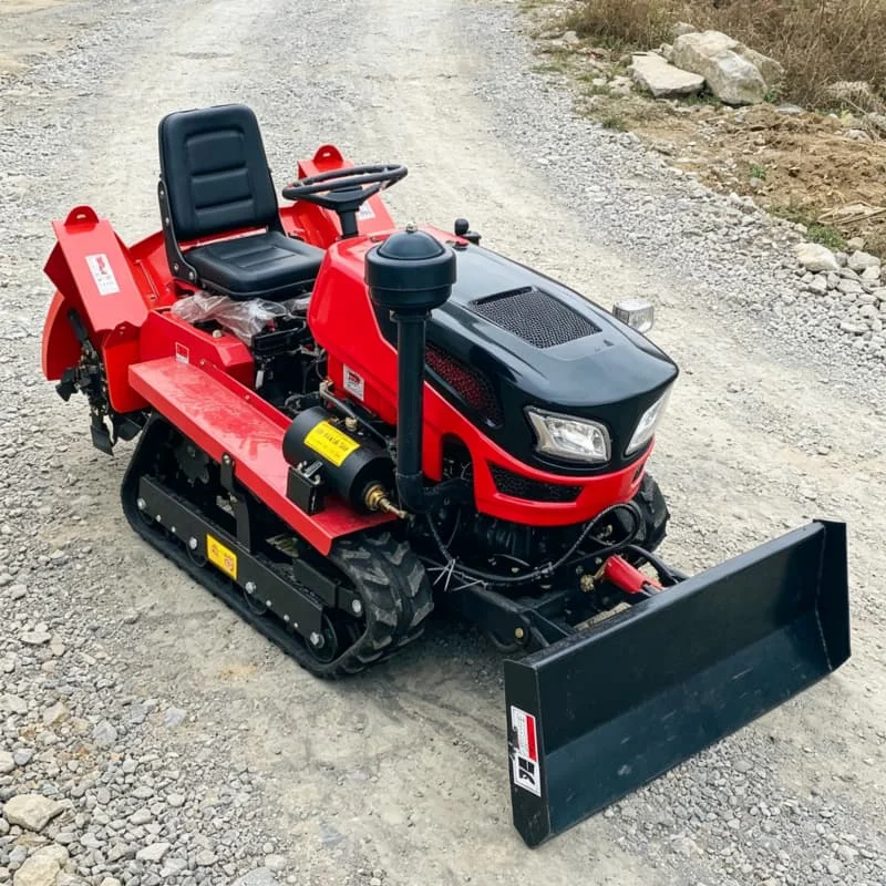 

Customized Upgraded Crawler Plowing Machine, 35HP Riding Rotary Tiller, Paddy & Dry Field Cultivator
