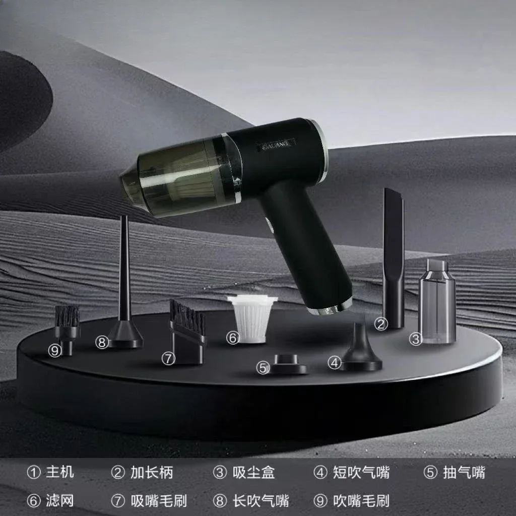 NEW Car Vacuum Cleaner Car Wireless Charging Car Home 9000Pa Large Suction Power Super Strong Small Handheld Mini