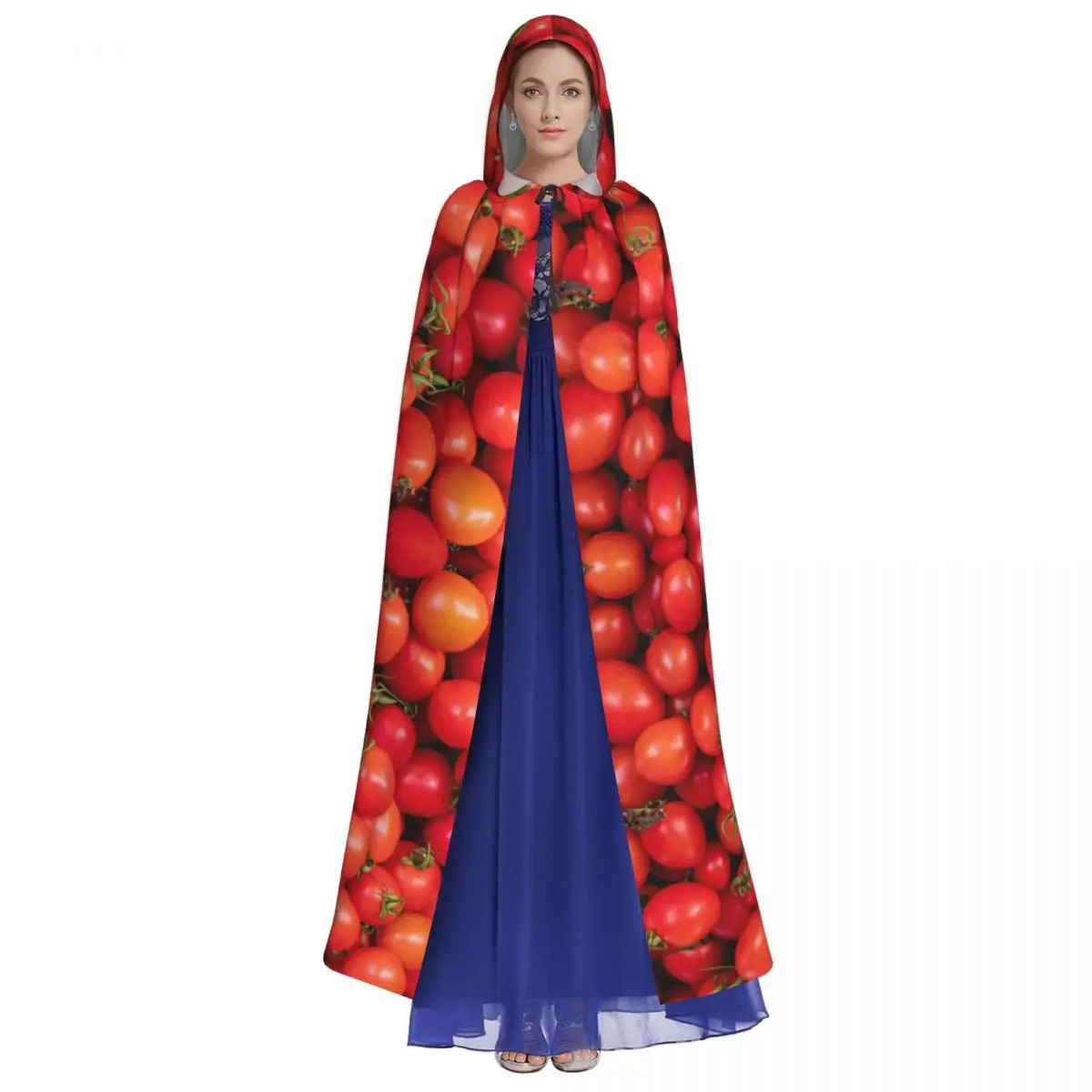 Fresh Tomatoes Surface Unisex Adult Cloak with Hood Long Witch Costume Cosplay