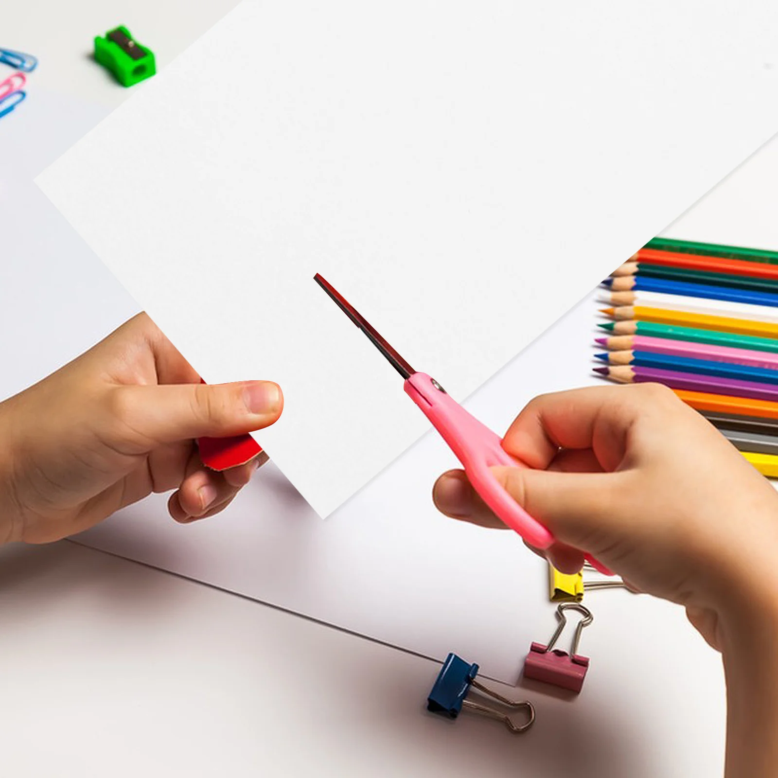 40 ورقة A4 ورق بطاقة بيضاء دهان داي اوريغامي اليدوية ورق الحرف سكرابوكينغ المواد DIY بها بنفسك أوراق اللوحة العرض