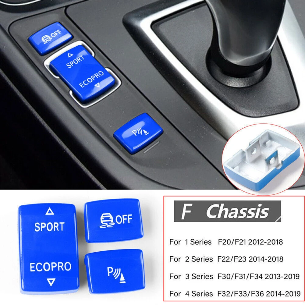 3PCS Gear Position Panel Button Covers For For BMW 2 3 4 Series Models Including F20 F21 F22 F23 F30 F31 F32 F33 F34 F36 Series