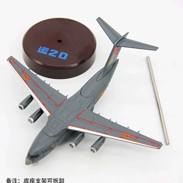Diecast 1:400 Scale Y-20 Strategic Transport Aircraft Model Alloy Airplane Replica For Military Aviation Hobby Gift With Stand