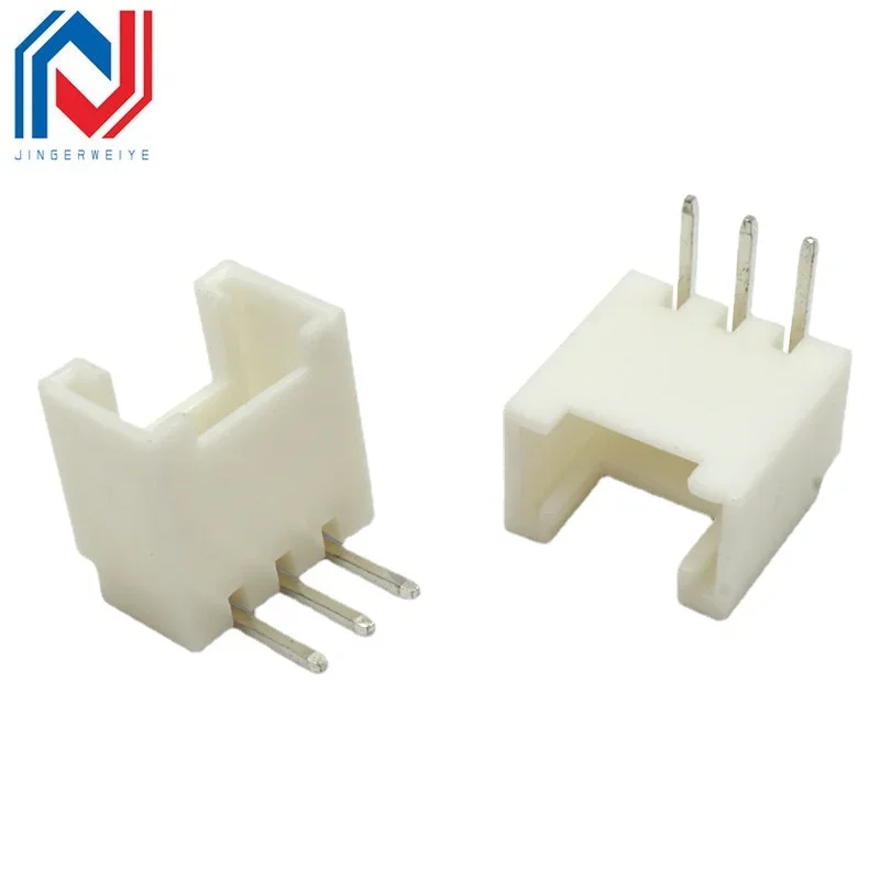 50 Stuks Gebogen Naald Hy2.0 Mm Enkele Rij Gesp Gebogen Voet Socket 2P 3P 4P 5P 6P-12P Connector Pitch 2.0Mm Terminal Connector