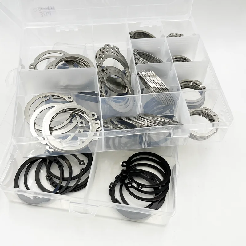 C-Typ Interne Sicherungsringe für Löcher aus Edelstahl und Kohlenstoffstahl, E-Ringe, Schnappverschluss-Sicherungsclips M1.5-M48, Sicherungsring-Set für Wellen – Detail 11