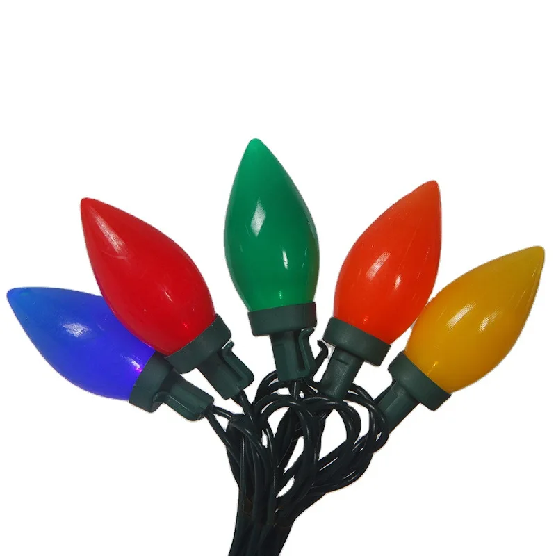

C7 Christmas Outdoor Lights Christmas Lights Roofline String Lights With 25 Bulbs For Patio Garden Holiday Indoor