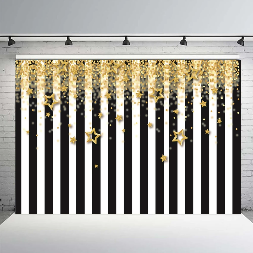 أسود أبيض المشارب التصوير خلفية تألق ضوء النجوم روز الزهور استحمام الطفل الأولاد حفلة عيد ميلاد ديكور صورة خلفية