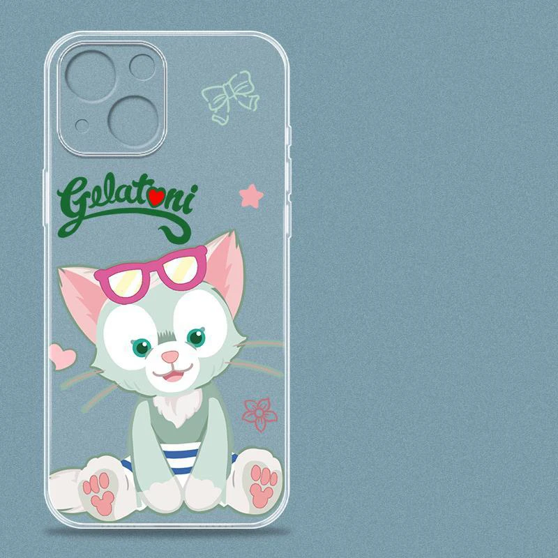 disney duffy family phone case silicone clear cover For iPhone 14 13 12 mini 11 pro xs max X XR 6 7 8 5 SE 2 3