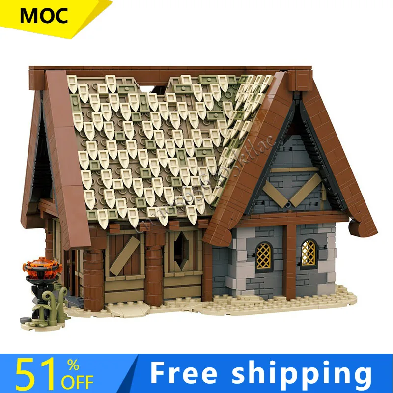 

2772 PCS Medieval Skyrim Whiterun Breezehome Building Blocks Retro Architecture Model Display Decoration Toy Kid Assembly Gifts