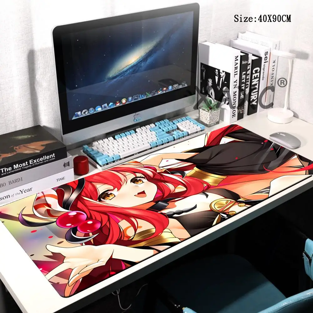 

HYBXAXC Anime Yu-Gi-Oh! TCG CCG Playmat Sewn Edge Anti-slip Gaming Mouse Pad Large Desk Mat For Trading Card Game