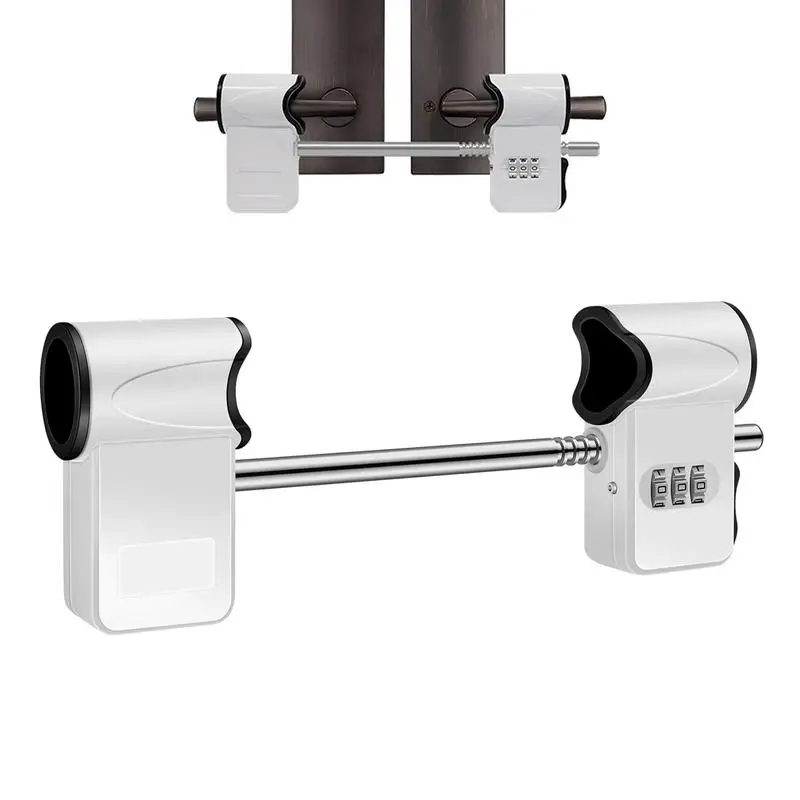 

Double Sided Keyless Gate Lock 3-digit Security Code Lock Front Door Metal Handle Door Lock Household Security Lock Barn Door