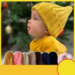 Infant Bonnet Accessories Photography Props Soft Warm Kids Beanie Cap Baby Hat Knitted Children Hat Autumn Winter Hats