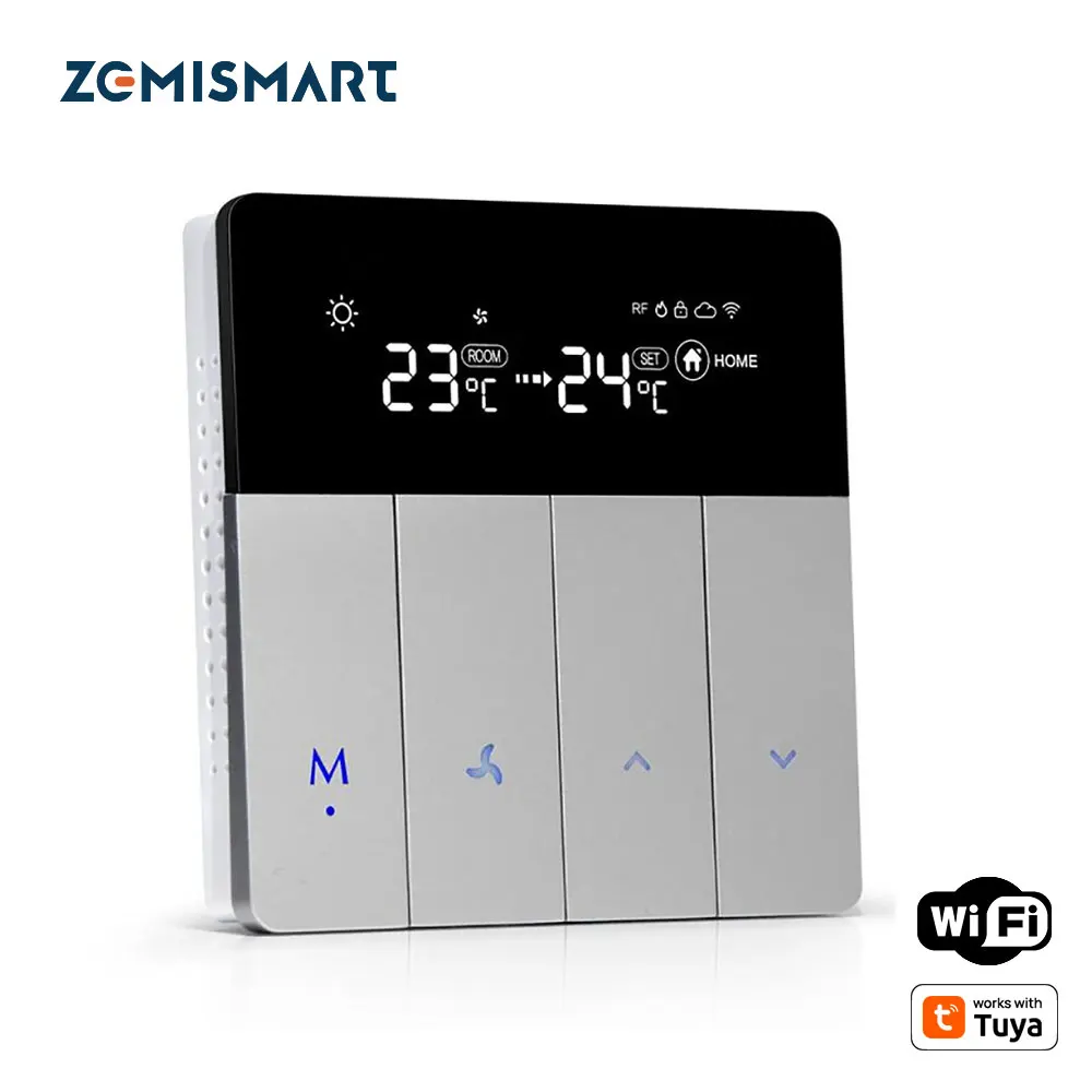 Zemismart Wifi Air Condition Thermostat Alexa Eco Google Home Control Work with Tuya Smart Life Timer APP Remote Control