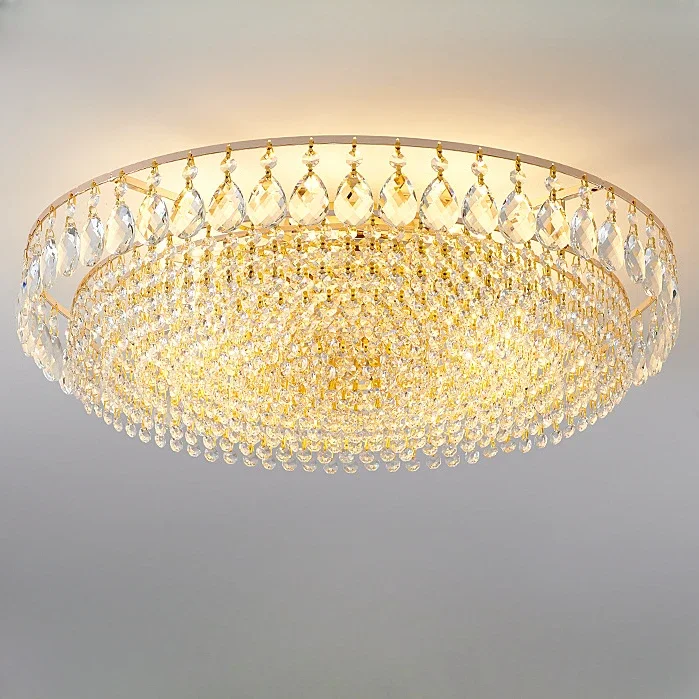 

GHJUYIOL New Light: Simple and Luxury Restaurant, Living Room, Study Light Luxury Master Bedroom Crystal Ceiling Light