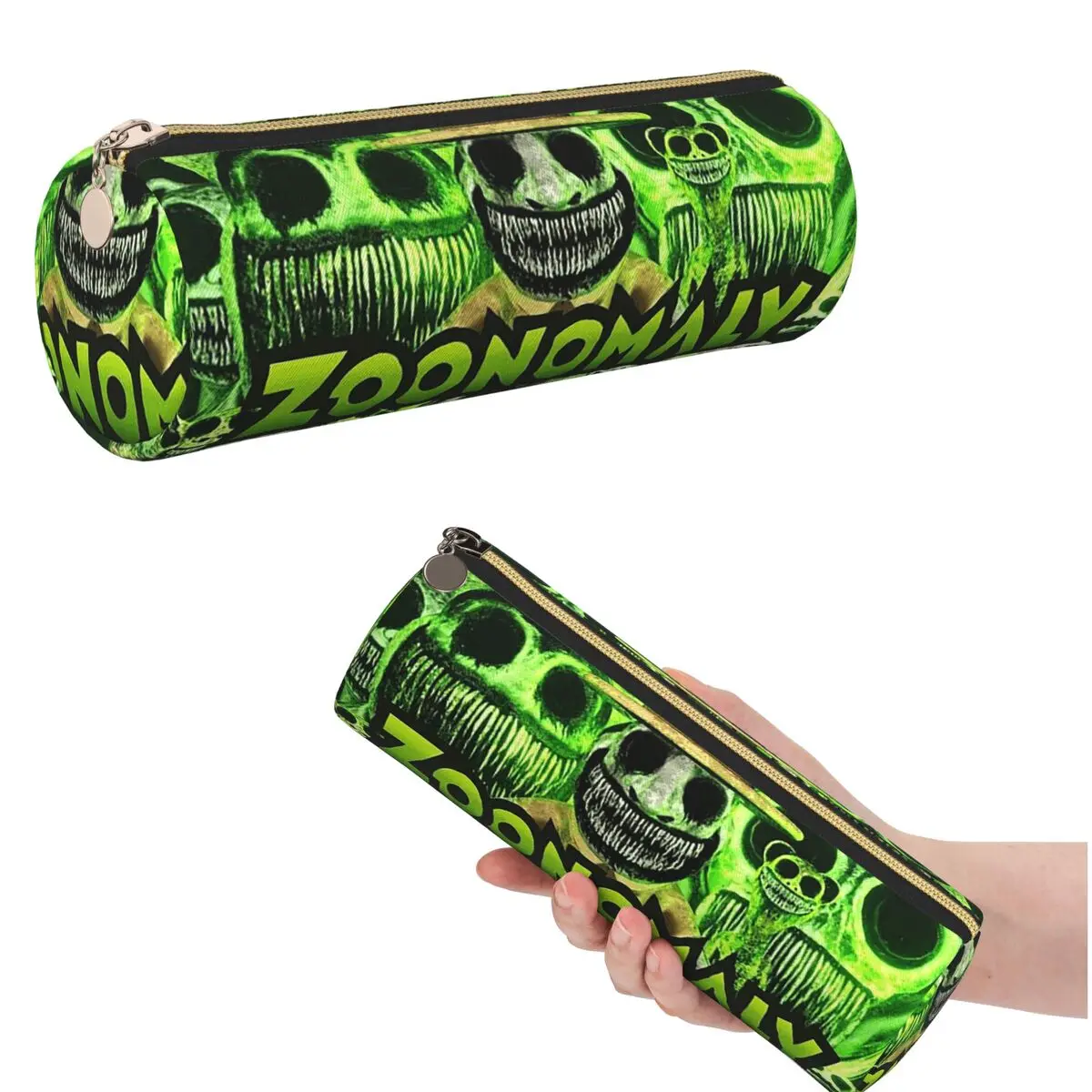 Zoonomaly Cartoon Steam Game Federmäppchen für Schülergeschenke, zylindrische Stiftbox, Stifttasche, Stifthalter