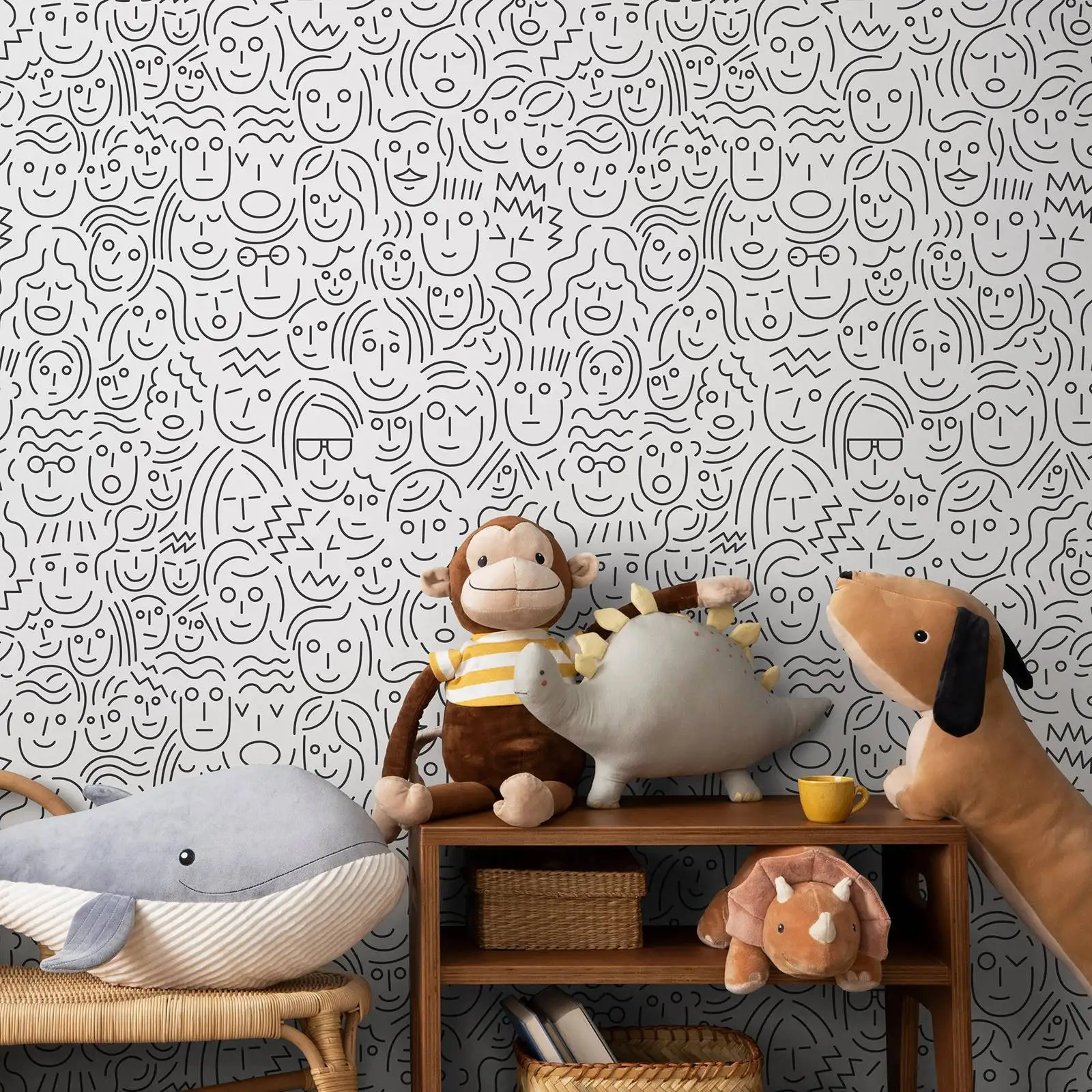 

Самоклеящиеся обои для лица, съемные обои, отклеивающиеся и наклейные для украшения комнаты, настенное искусство, OR Tradiiton Unpaste, настенная роспись