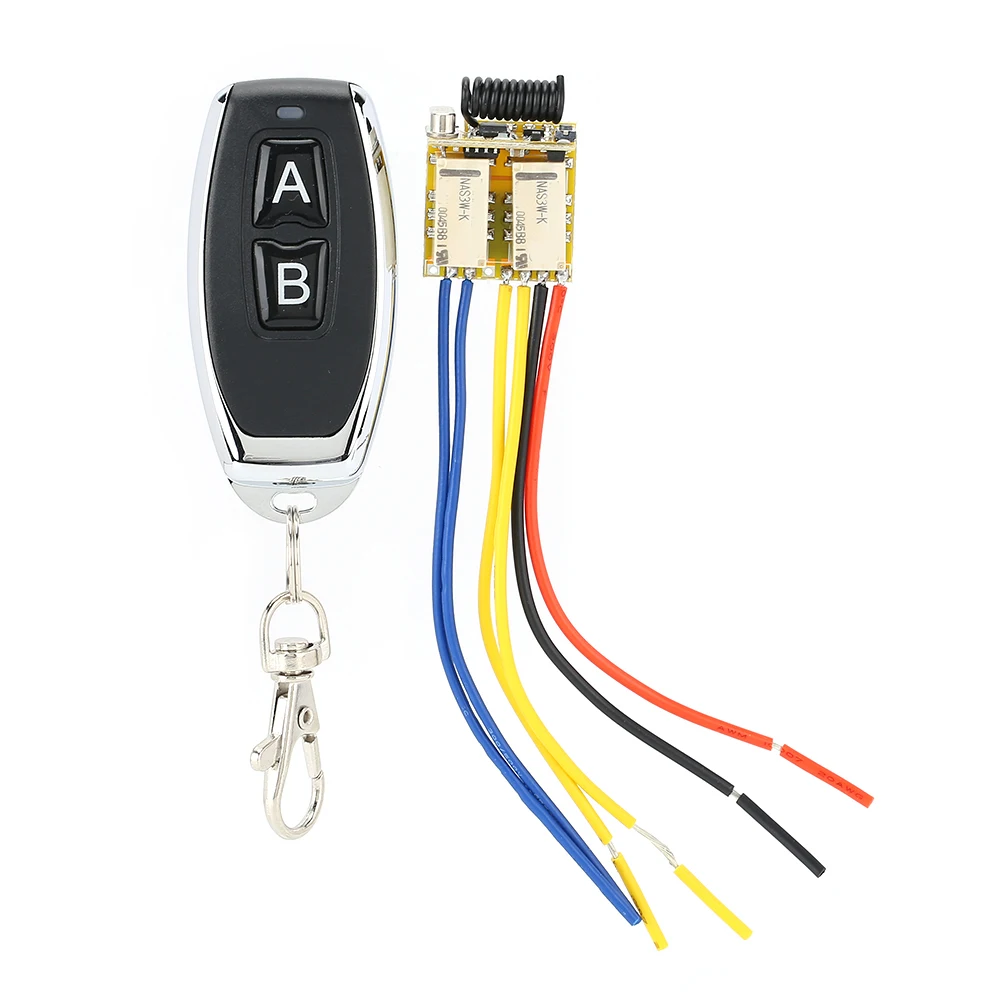 

Реле дистанционного управления пластиковое 3.7V 5V 9V 12V с 3 режимами работы для гаражных ворот