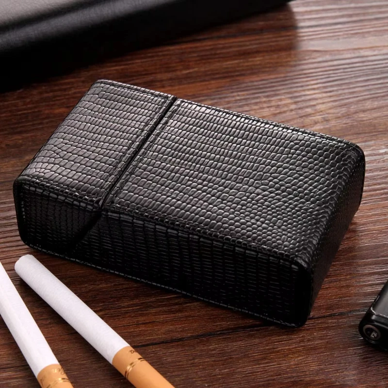 20 Portable Anti Pressure and Moisture-proof Cigarette Boxes, Magnetic Flip Cover Cigarette Box Accessories, Men\'s Gifts