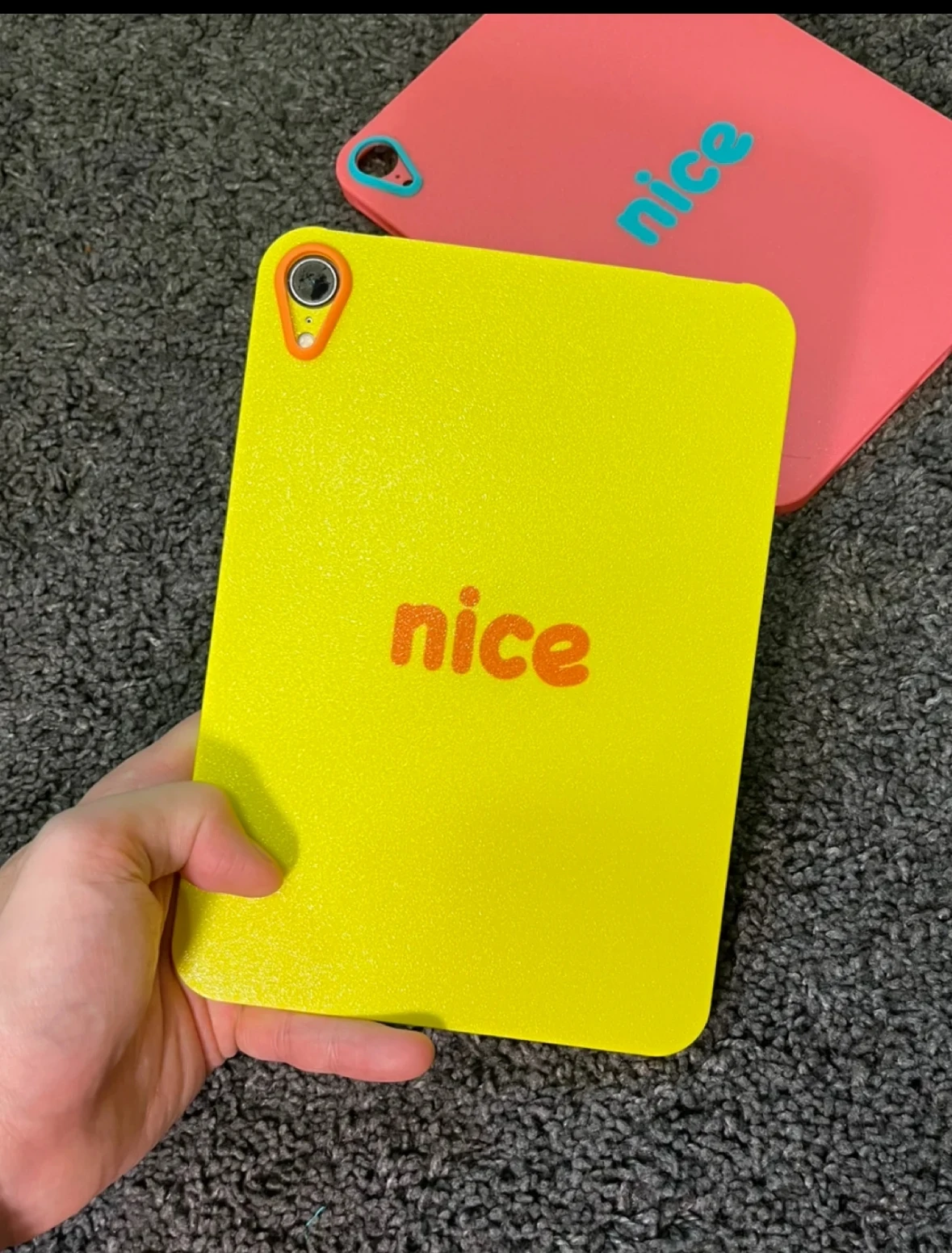 

New creative and minimalist color-blocked for ipad mini7 protective cover, ultra-thin hard shell