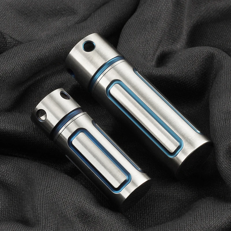 TIGLE New Camping Tools Blue Edc Bottles Titanium Alloy Waterproof Bottle Multi Tools Outdoor Pocket Tools Travel Essentials