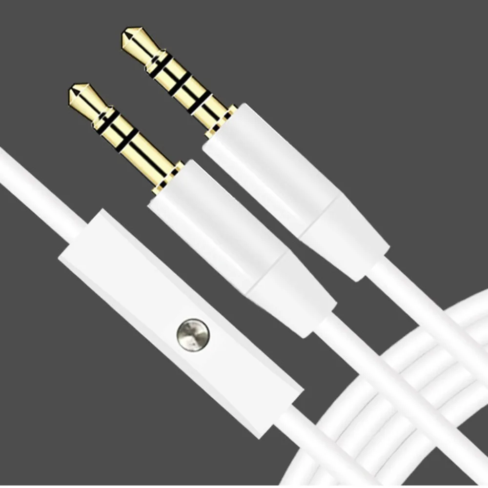 Male To Male 3.5mm Audio Wire Control 3.5mm Extender Cord Audio Extension Cable Headset Connection Line Aux Extension Cord