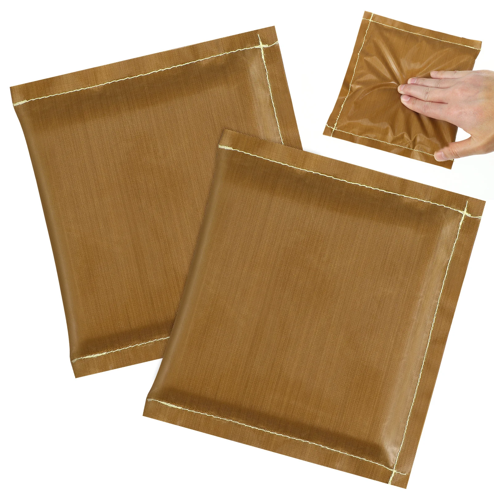 

2Pcs 5x5inch Ptfe Heat Press Pillow Reusable Transfer Mat for Hats Clothing Crafts with Clean Iron Finish