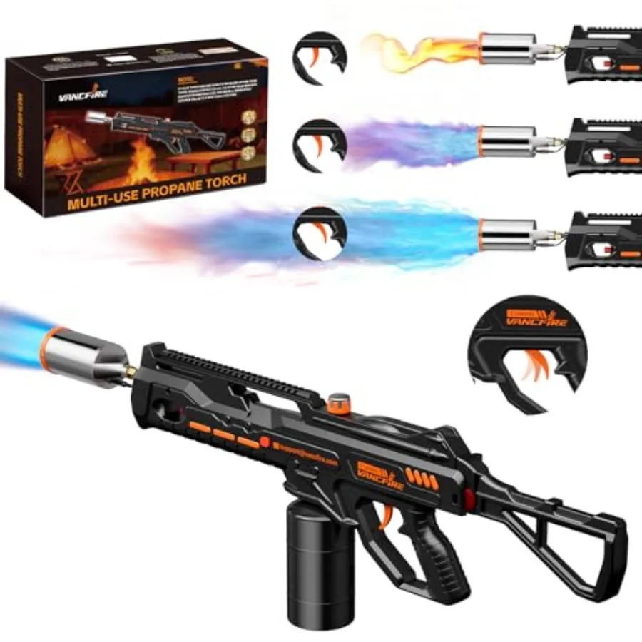

Powerful Propane Torch, 36.7" Extra Long Blow Torch and Flamethrower with Trigger, Heavy Duty Cooking Searing Torch for Fire St