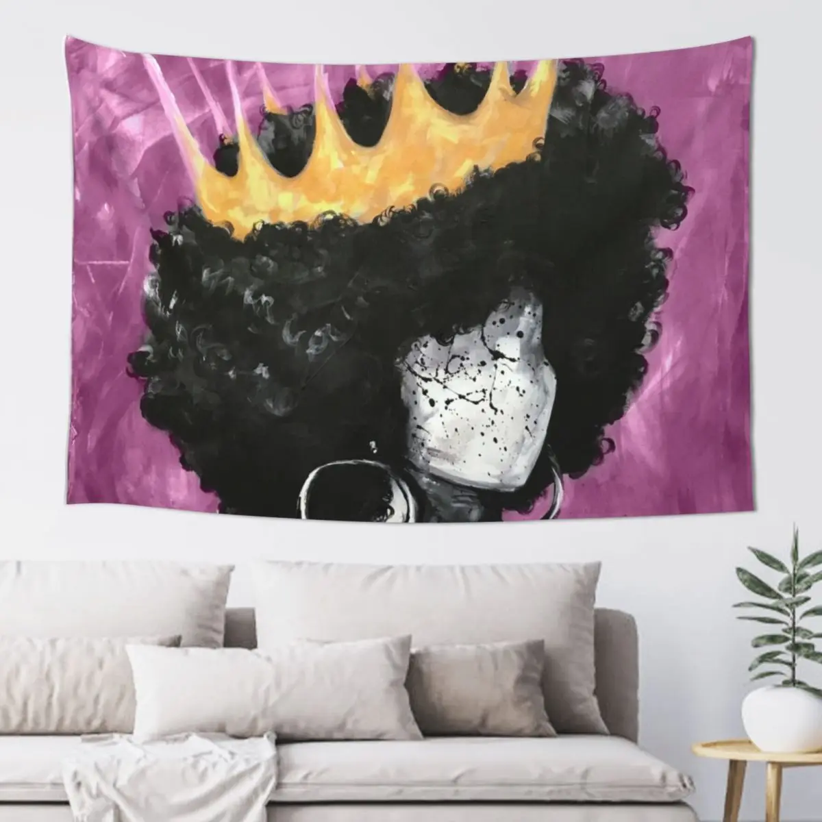 

Naturally Queen II PINK Tapestry Bedroom Decor Bedroom Decorations Funny Wallpaper Tapestry