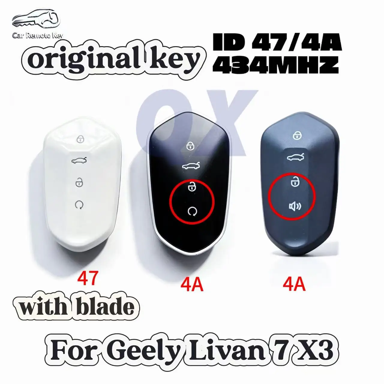 Original Smart Remote Key For Geely Livan 7 X3