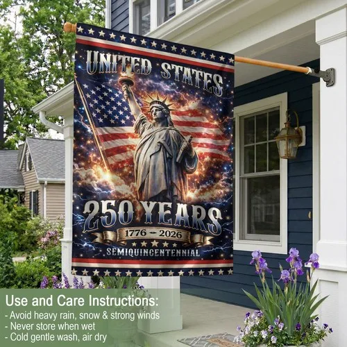 USA 250th Anniversary Liberty Garden Flag 1776 2026 Patriotic Celebration Banner XXQ
