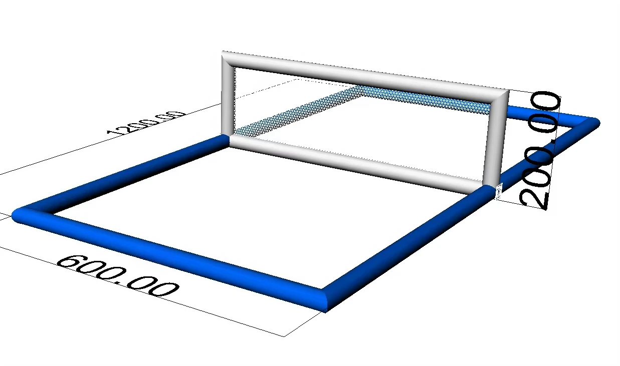 Custom Inflatable Water Volleyball Toys Court PVC Children Adult Inflatable Football Pool