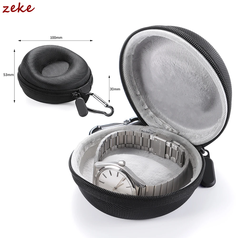 1-2Pcs Travel Case Portable Storage Box for Single Watch Bag and Impact-resistant for Wristwatches Smart Watches Watch Storage