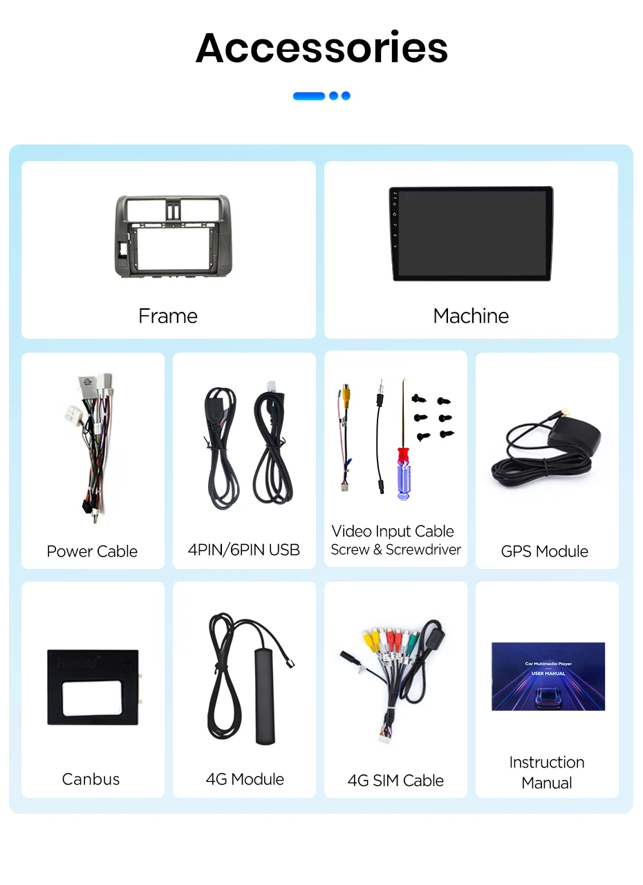 Junsun Android 15 Intelligente Autosysteme für Toyota Land Cruiser Prado 150 2009-2013 AI Wireless CarPlay für Apple Auto – Detail 31